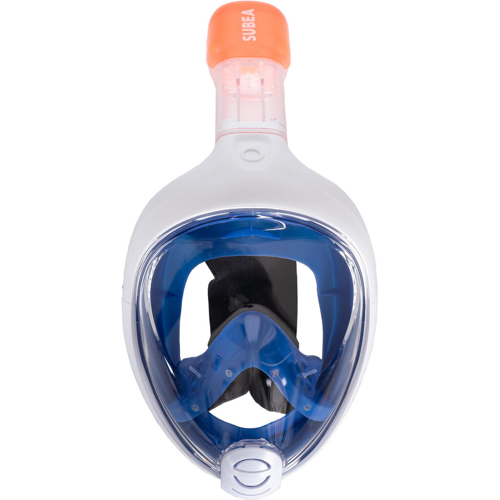 Kit de snorkeling masque Easybreath palmes bleu Junior / Enfant